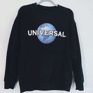 Black Universal Crew Neck Sweater